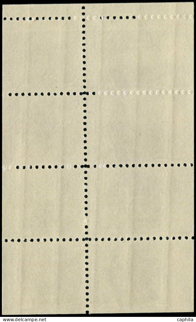 ** ETATS UNIS - Poste - 840A, Bloc De 8, 4 Exemplaires Non Dentelés à Gauche, Bdf: 6c. Roosevelt - Otros & Sin Clasificación