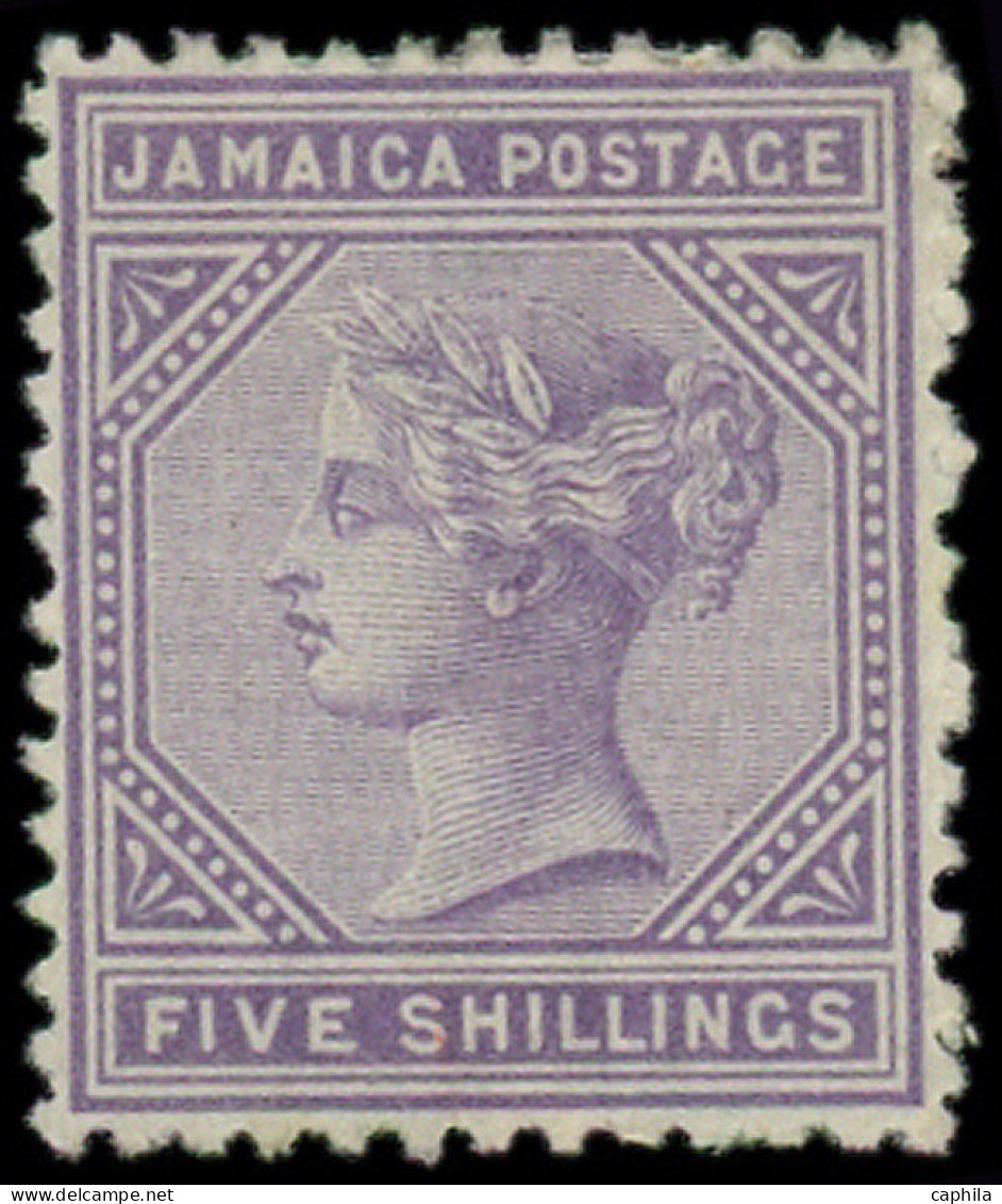 * JAMAIQUE - Poste - 15, Filigrane Cc: 5s. Violet - Jamaïque (...-1961)