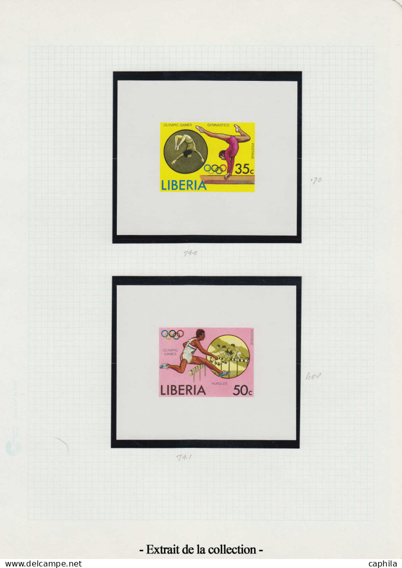 ** LIBERIA - Lots & Collections - 1940/1972, collection sur feuilles d'album dont belles variétés (centres manquants/ess