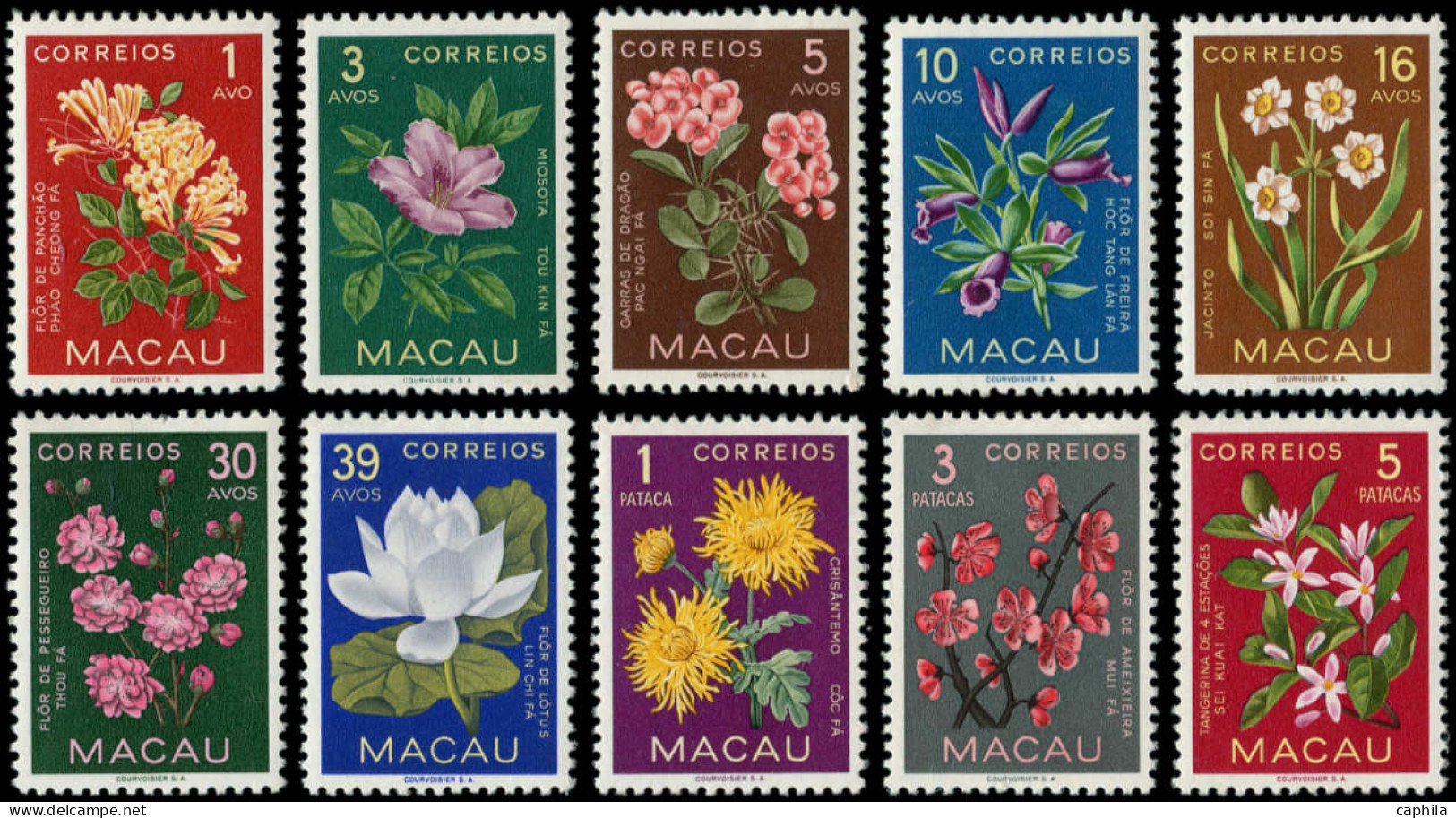 ** MACAO - Poste - 363/72, Complet: Fleurs - Autres & Non Classés