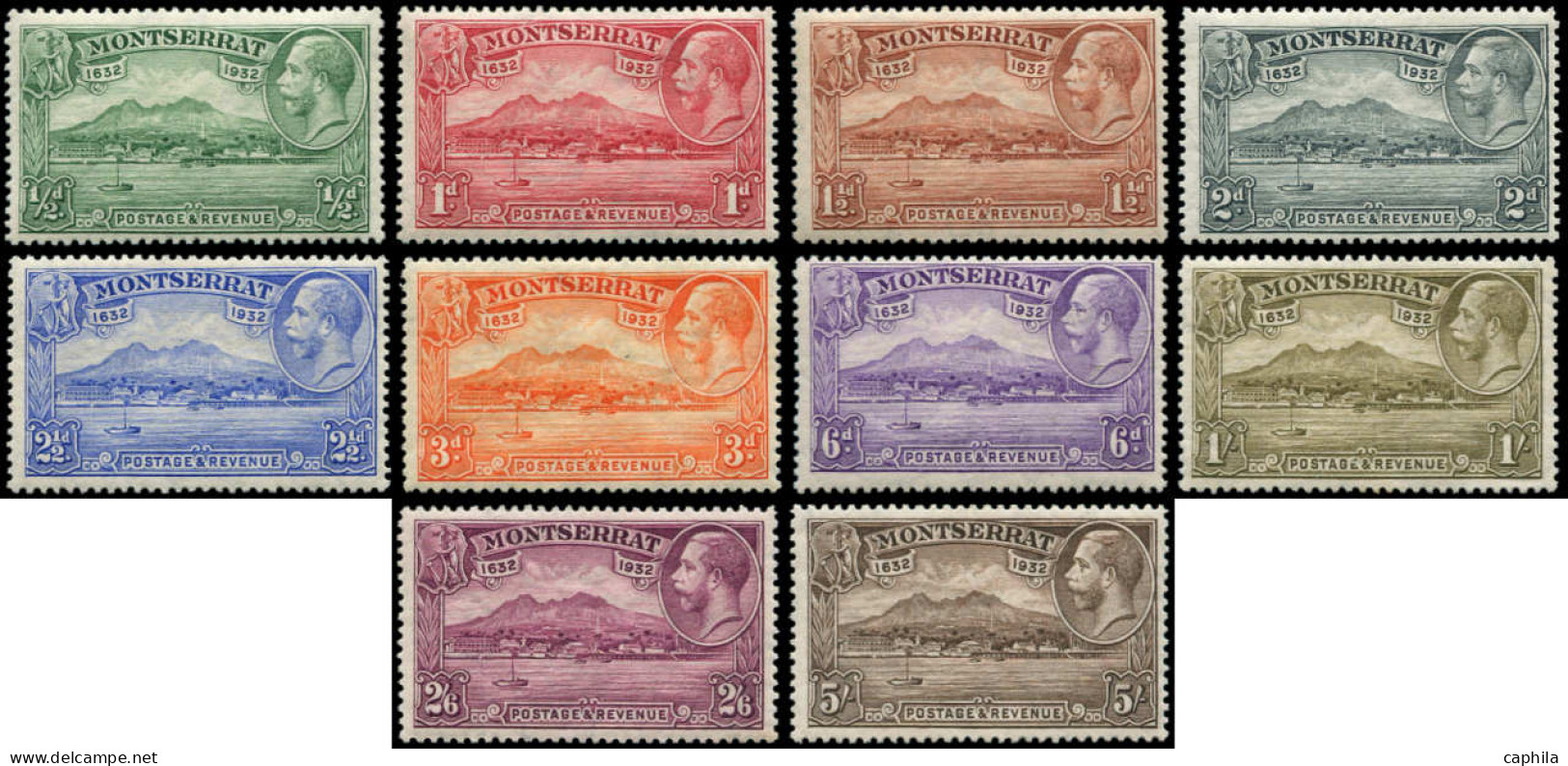 * MONTSERRAT - Poste - 77/86, Complet 10 Valeurs (84 Point De Rouille): George V - Montserrat