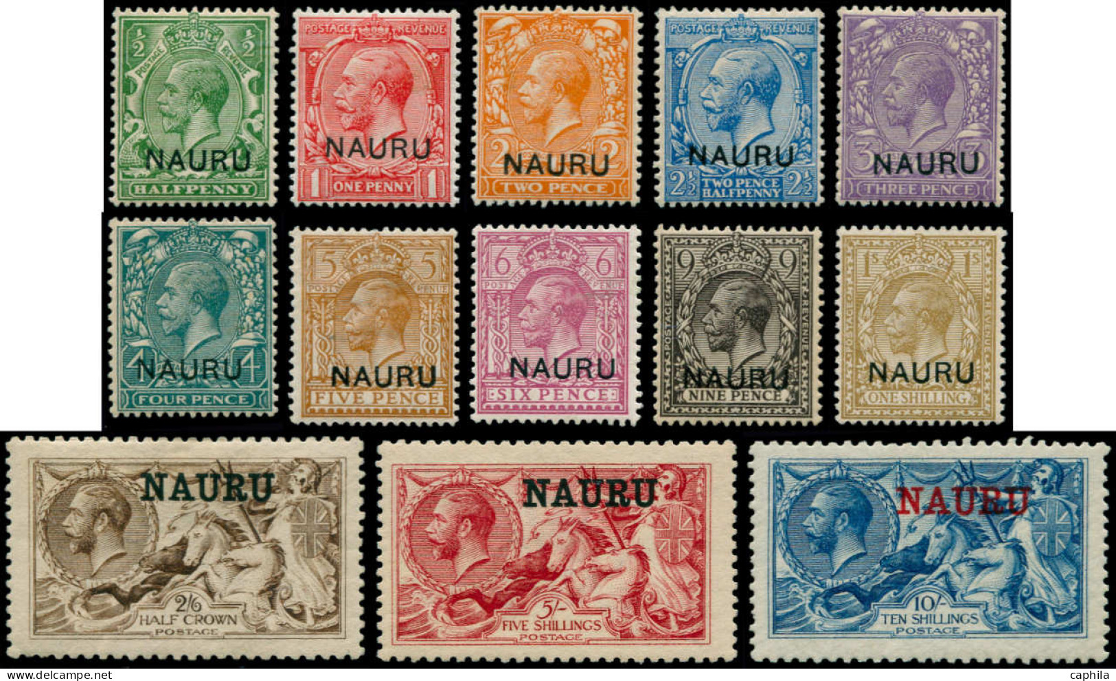 * NAURU - Poste - 1/14 (sauf 3), Très Frais, Le 14 Signé Brun - Nauru
