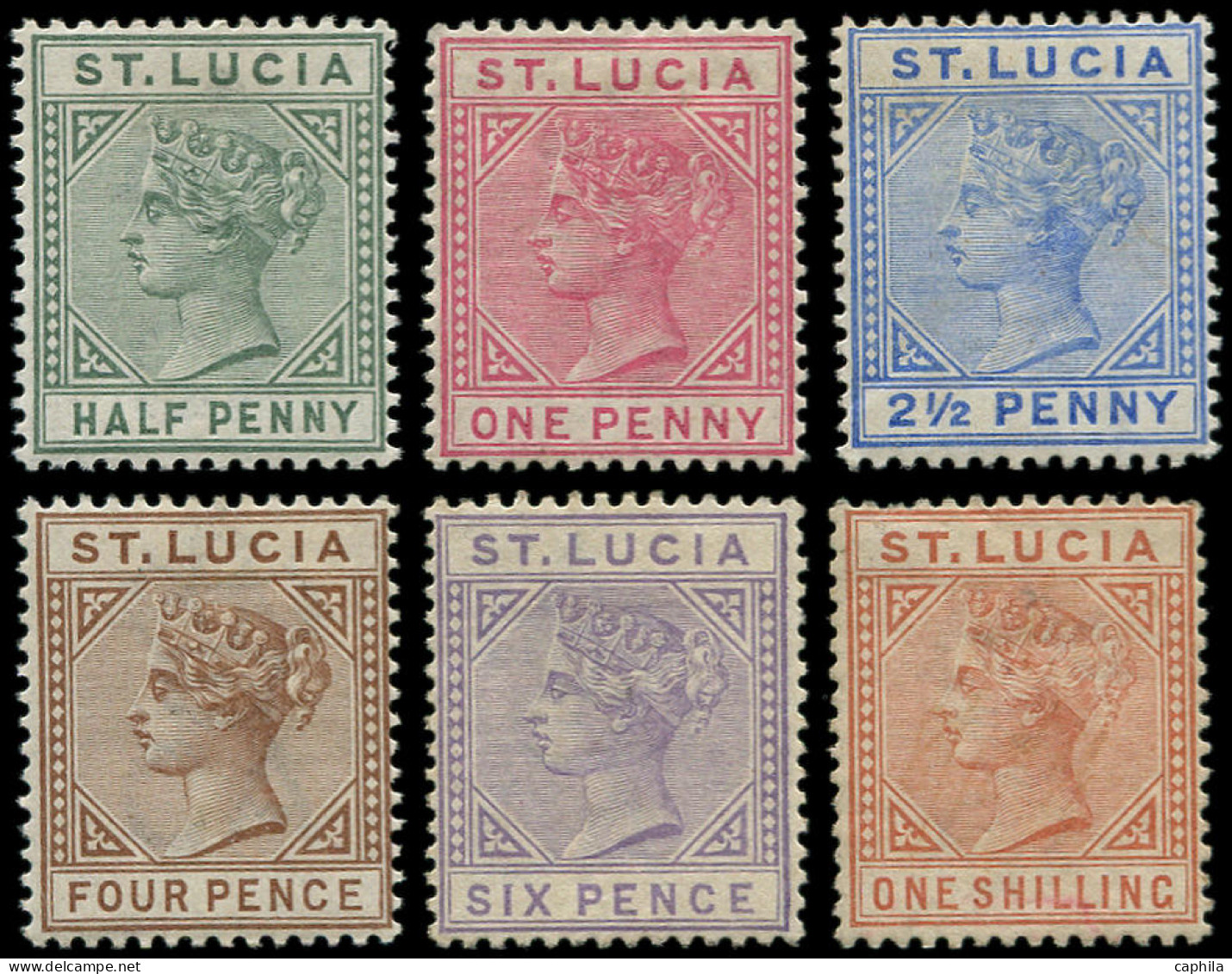 * SAINTE LUCIE - Poste - 25/30, Complet: Victoria - St.Lucia (...-1978)