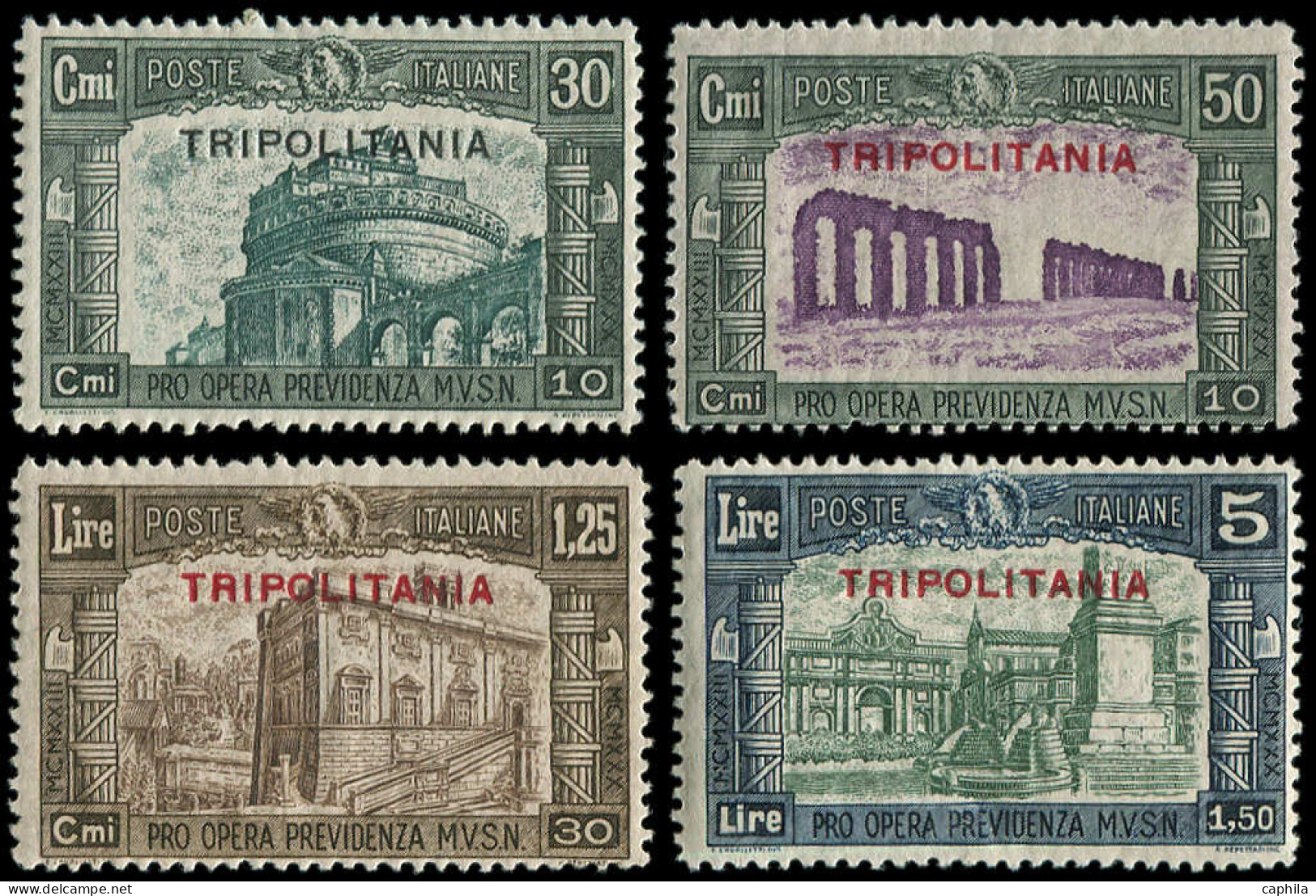 ** TRIPOLITAINE - Poste - 92/95, Complet (Sas. 69/72) - Tripolitaine