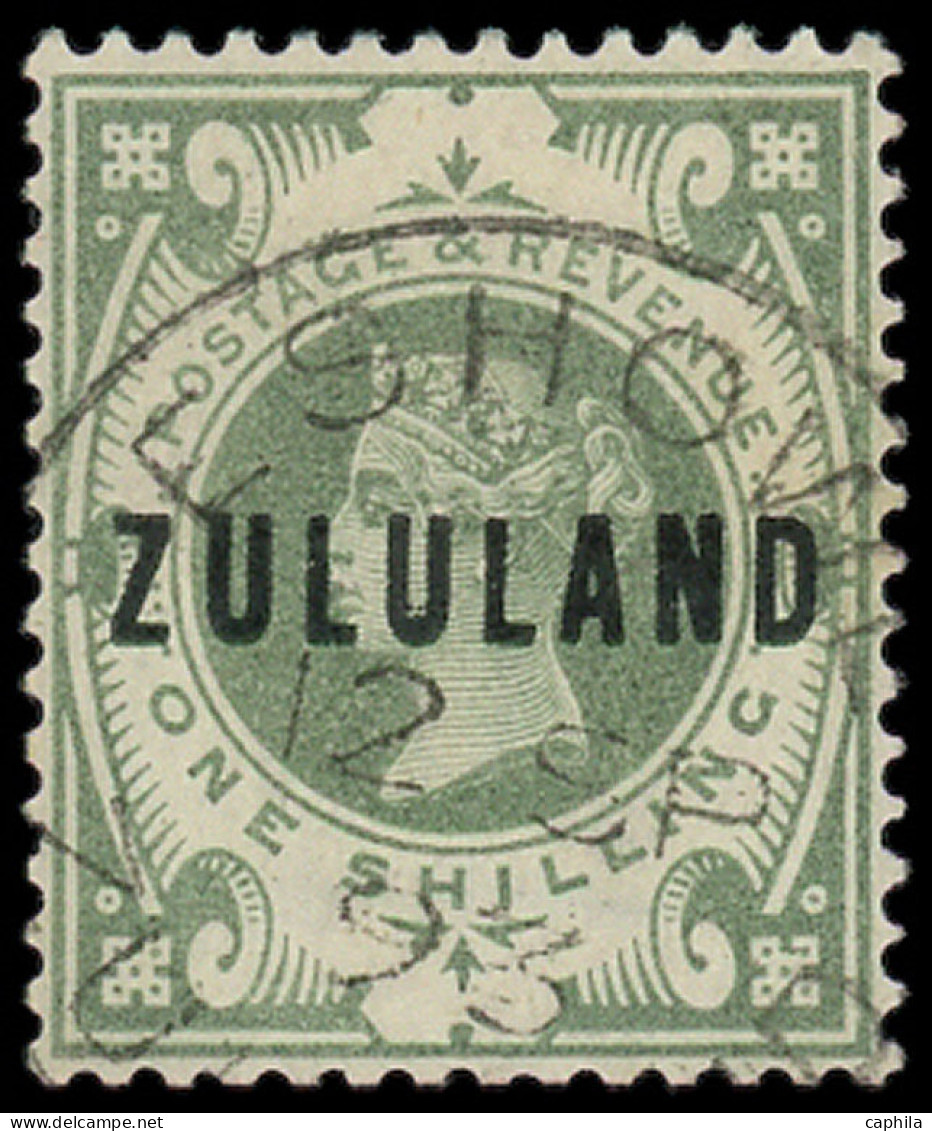 O ZOULOULAND - Poste - 10, Avec Gomme: 1s. Vert - Zululand (1888-1902)