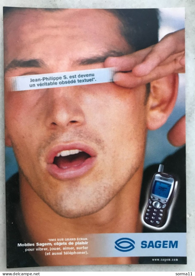 PUB SAGEM Objet De Plaisir En Ligne - Advertising