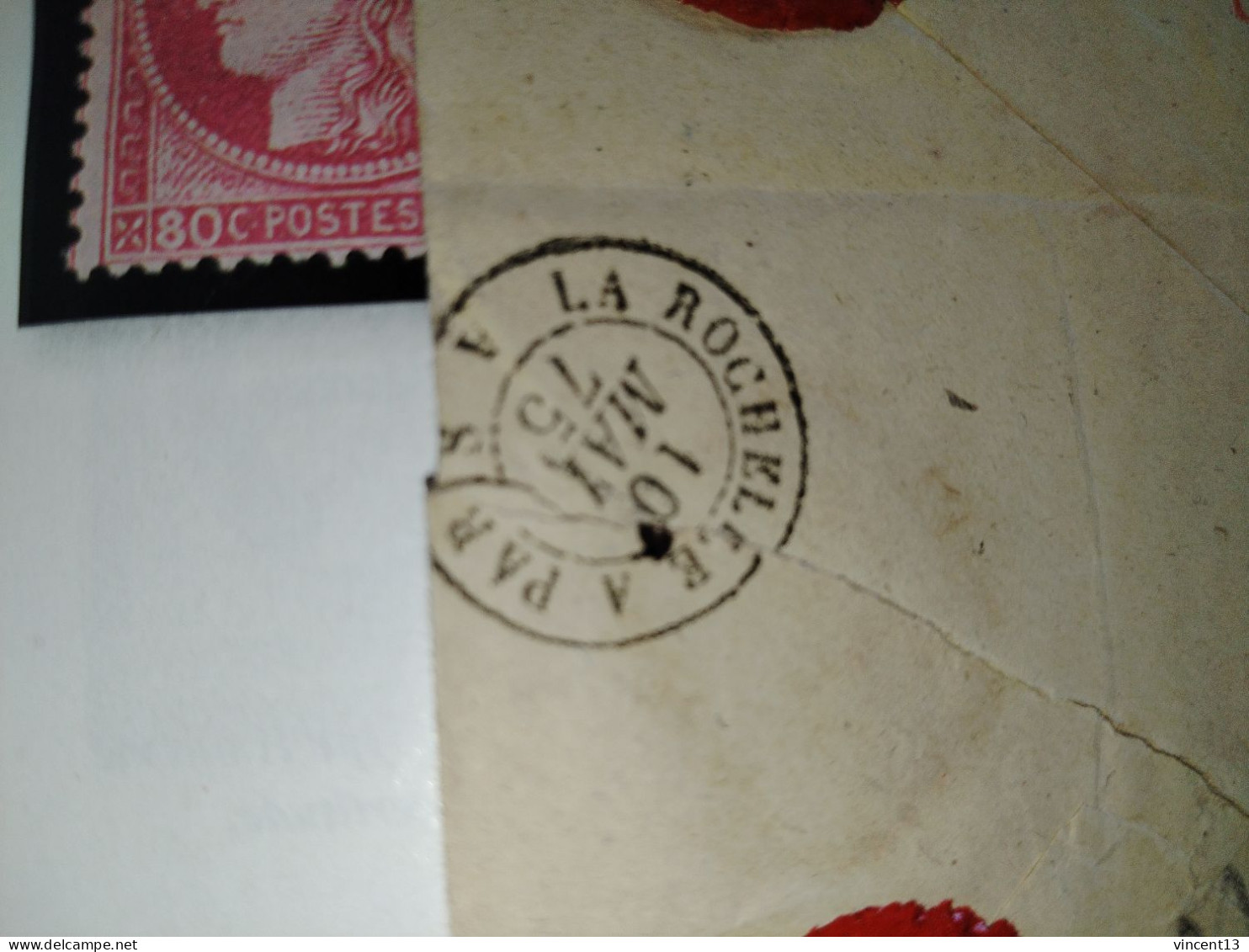 France marcophilie lettre classique chargée valeur 100f