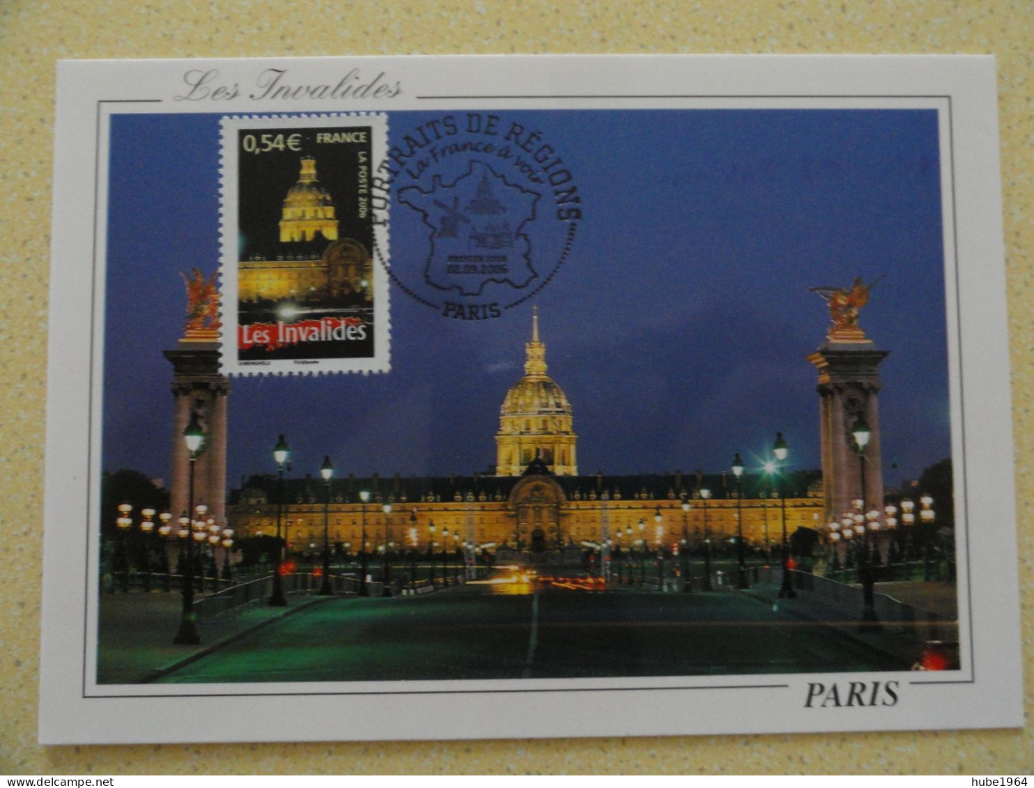 CARTE MAXIMUM CARD LES INVALIDES PARIS OPJ PARIS FRANCE - Sonstige & Ohne Zuordnung