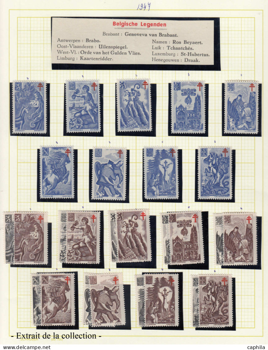 VIG Tuberculose - Lots & Collections - Antituberculeux, très importante collection monde entier en 5 gros albums + 3 cla