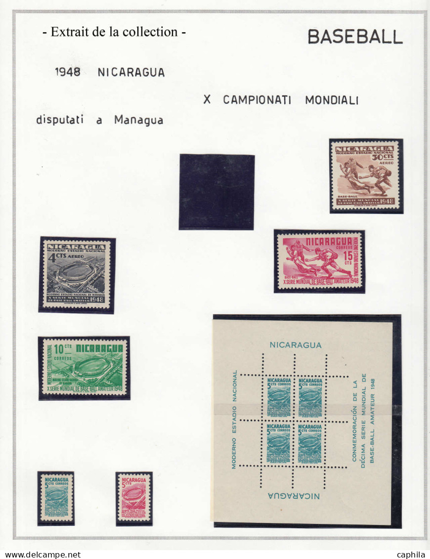 N/O Baseball & Cricket - Lots & Collections - Importante Collection De Base-ball, Timbres Et Lettres Du Monde Entier (ra - Basketball