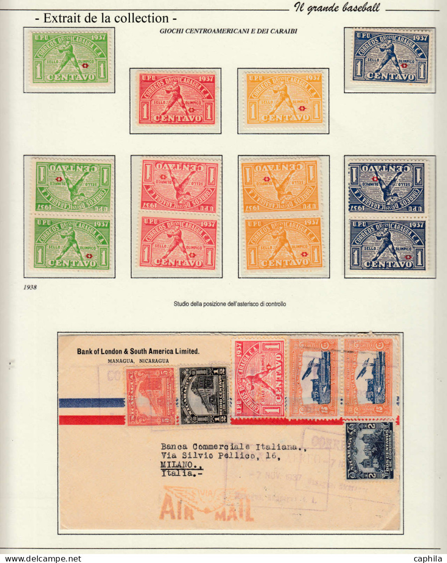 N/O Baseball & Cricket - Lots & Collections - Importante collection de base-ball, timbres et lettres du monde entier (ra