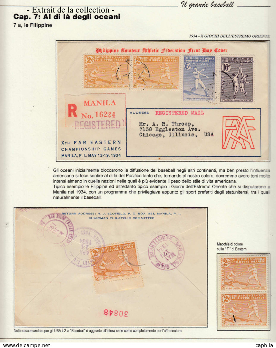 N/O Baseball & Cricket - Lots & Collections - Importante collection de base-ball, timbres et lettres du monde entier (ra