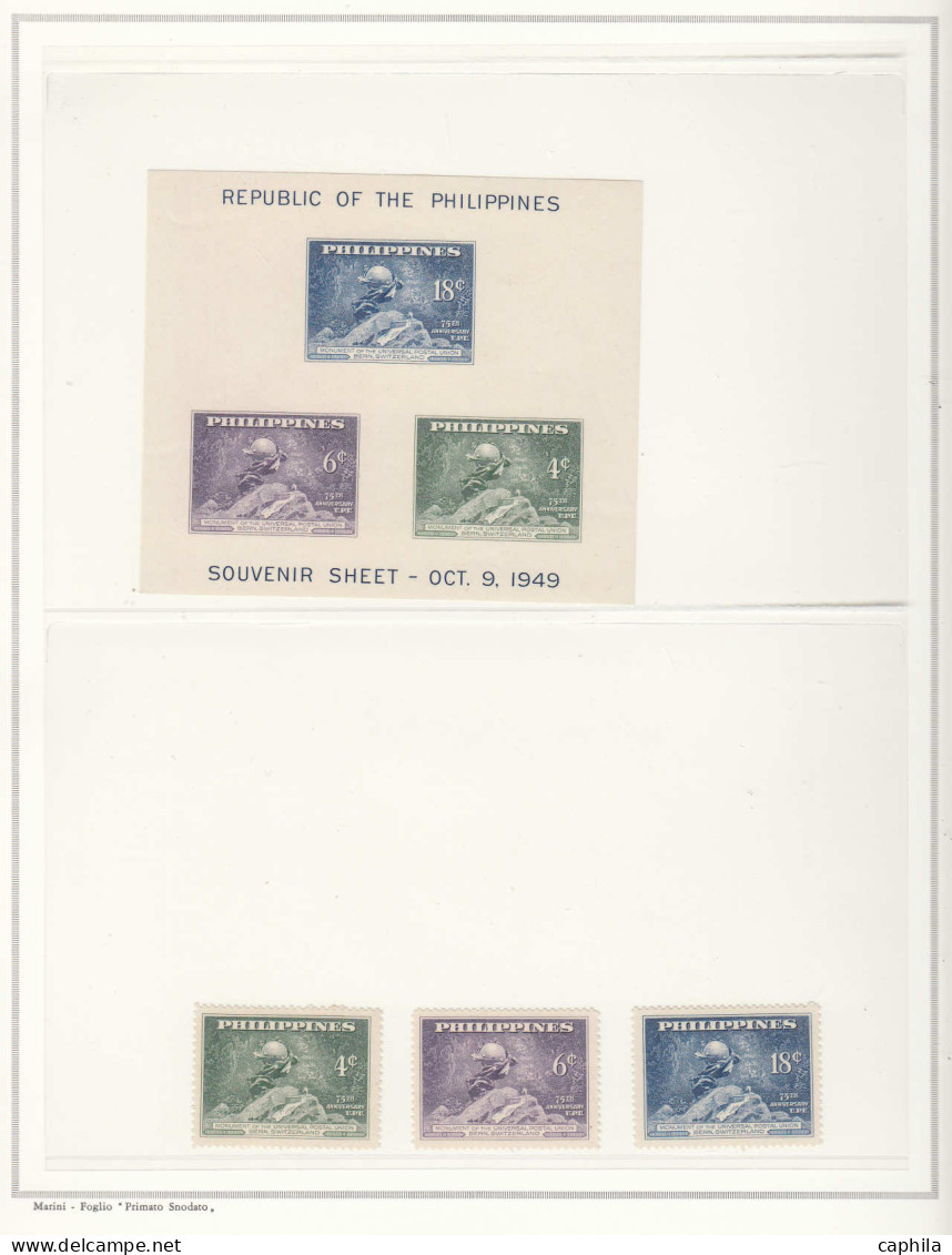 LOT U.P.U - Lots & Collections - Philippines 353/55 + Bf 1A, Petite Collection Dont Timbres Neufs, Et 6 Enveloppes Fdc C - U.P.U.