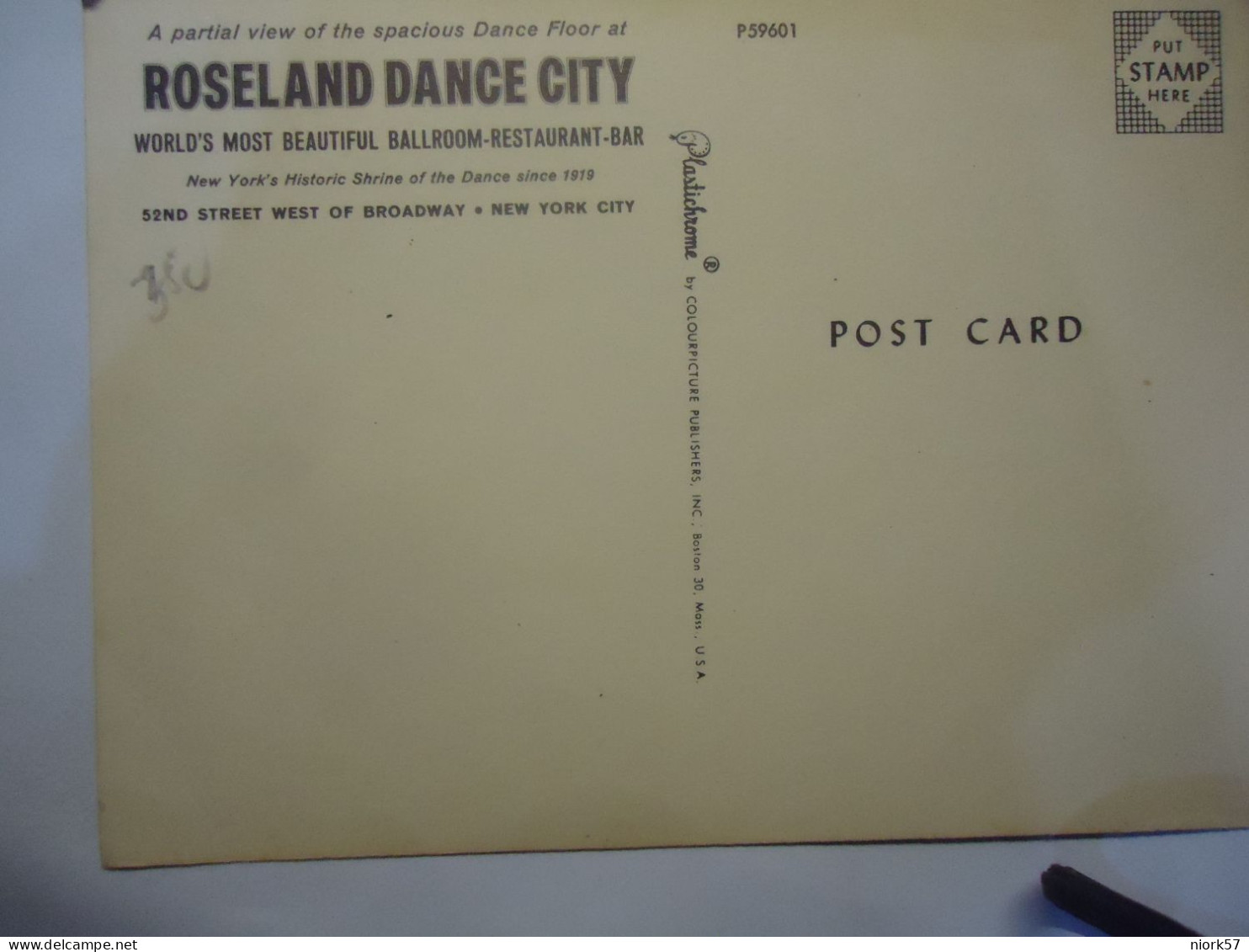 UNITED STATES   POSTCARDS  ROSELAND DANCE CITY - Autres & Non Classés