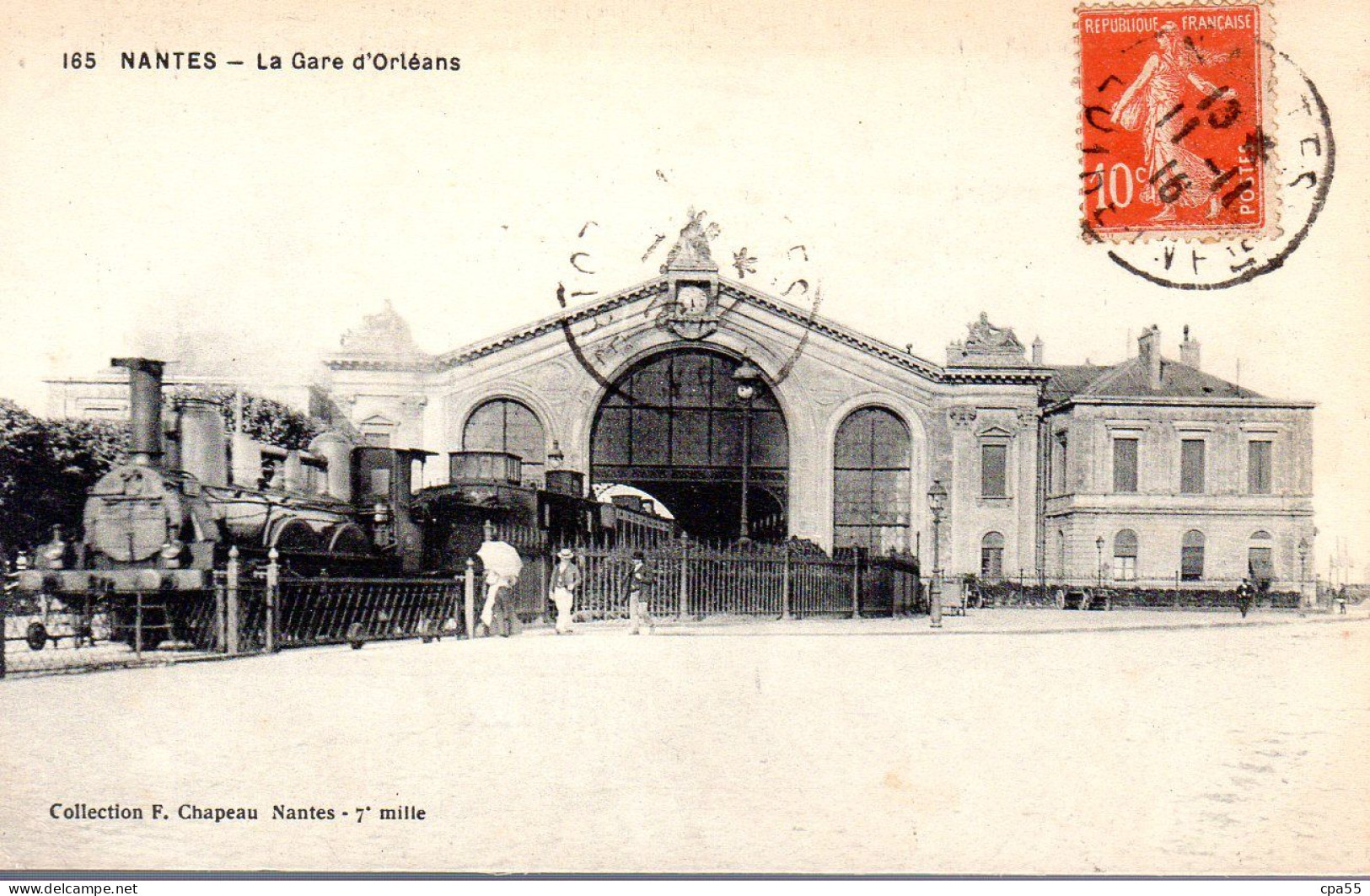 NANTES  -  La Gare D' Orléans  -  Train Beau Plan  -  N° 165 - Nantes