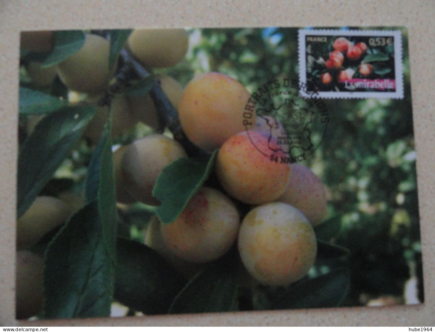 CARTE MAXIMUM CARD LA MIRABELLE DE NANCY MEURTHE ET MOSELLE OPJ NANCY FRANCE - Fruits