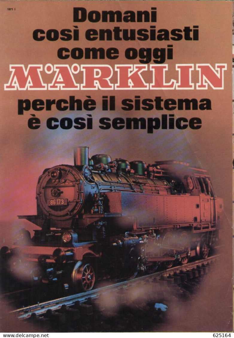 Catalogue MÄRKLIN 1971 Brochure Il Sistema è Così Semplice HO I MINEX  - En Italien - Zonder Classificatie