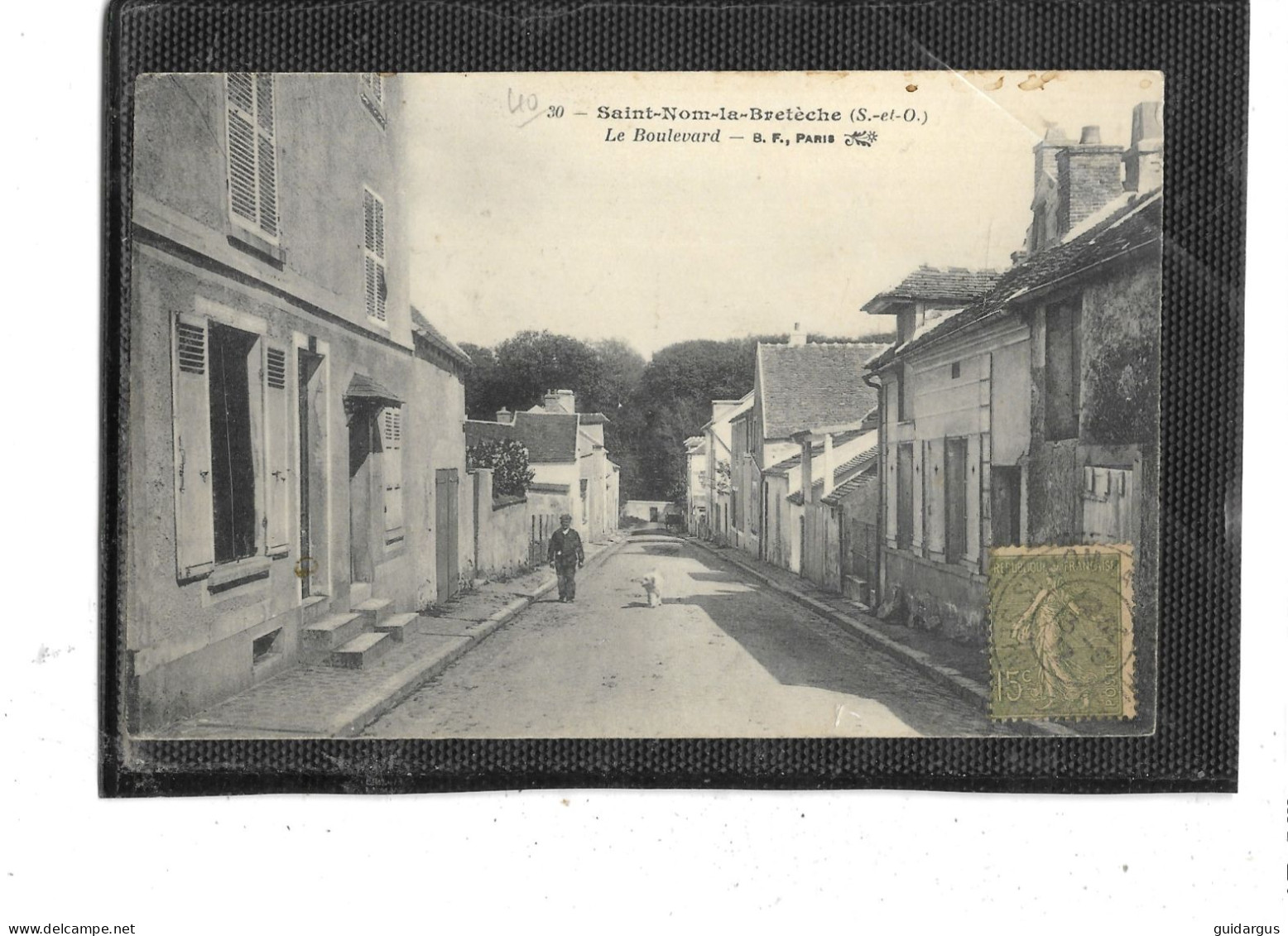 78-SAINT-NOM-la-BRETECHE- Une Vue Animée Du Boulevard -chien- - St. Nom La Breteche