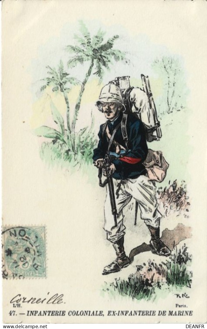 KAUFFMANN Paul : Infanterie Coloniale, Ex-Infanterie De Marine. Carte Très Bon état. - Kauffmann, Paul