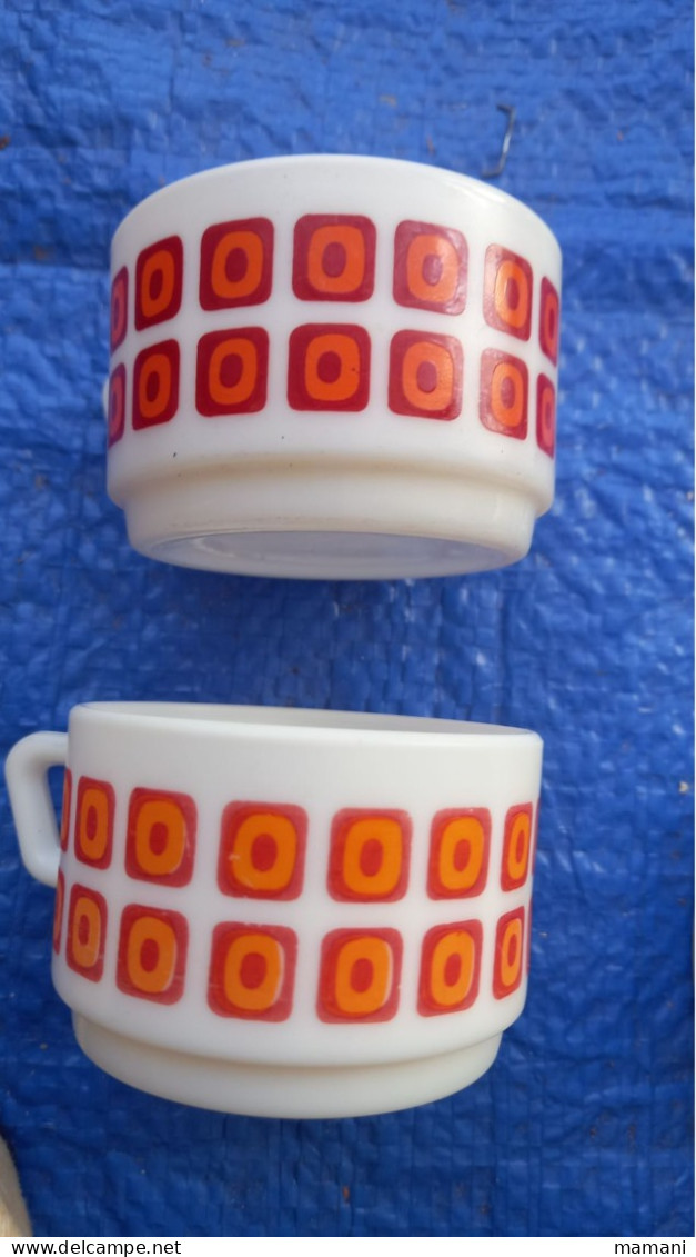 2 Tasses Arcopal Vintage - Sonstige & Ohne Zuordnung