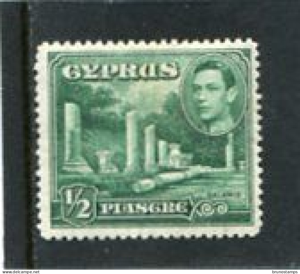 CYPRUS - 1938   GEORGE VI  1/2 Pi  MINT - Zypern (...-1960)