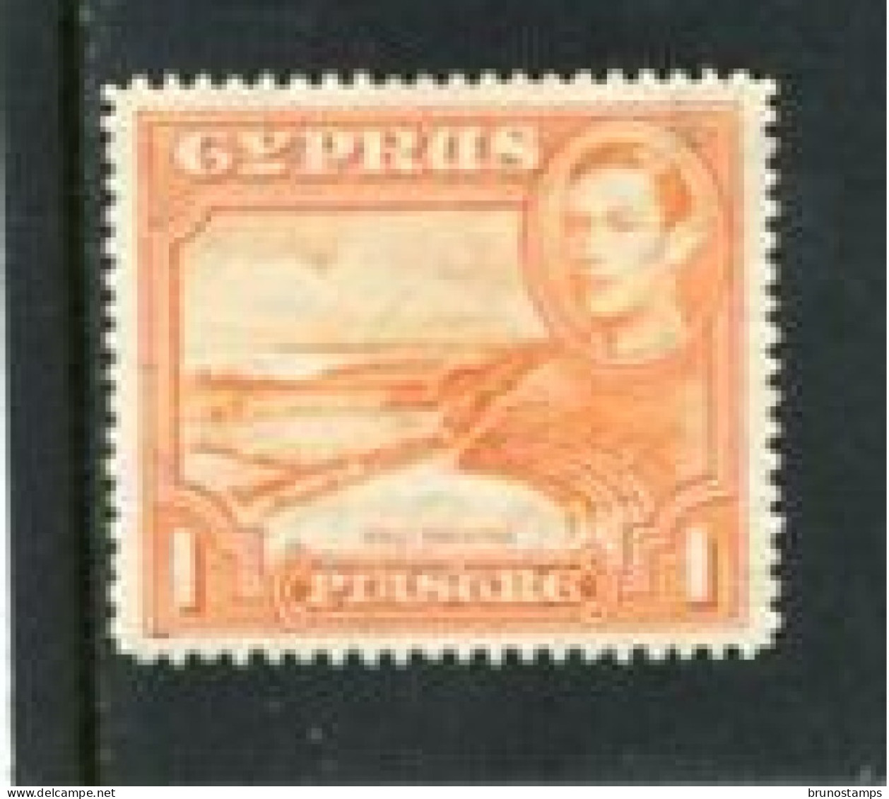 CYPRUS - 1938   GEORGE VI  1 Pi  MINT - Cyprus (...-1960)