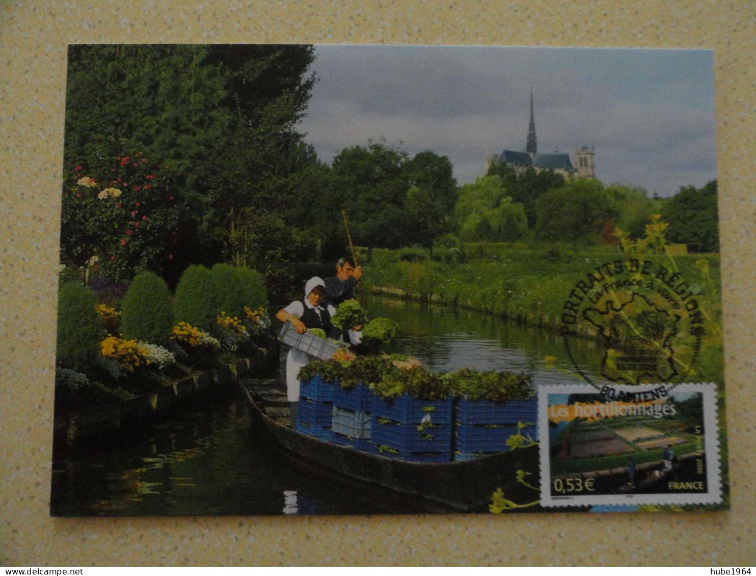 CARTE MAXIMUM CARD LES HORTILLONNNAGES SOMME OPJ AMIENS FRANCE - Geography