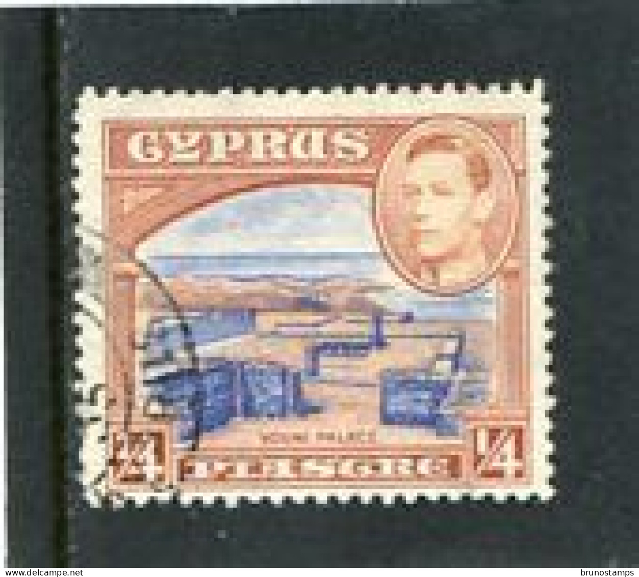CYPRUS - 1938   GEORGE VI  1/4 Pi  FINE USED - Cyprus (...-1960)