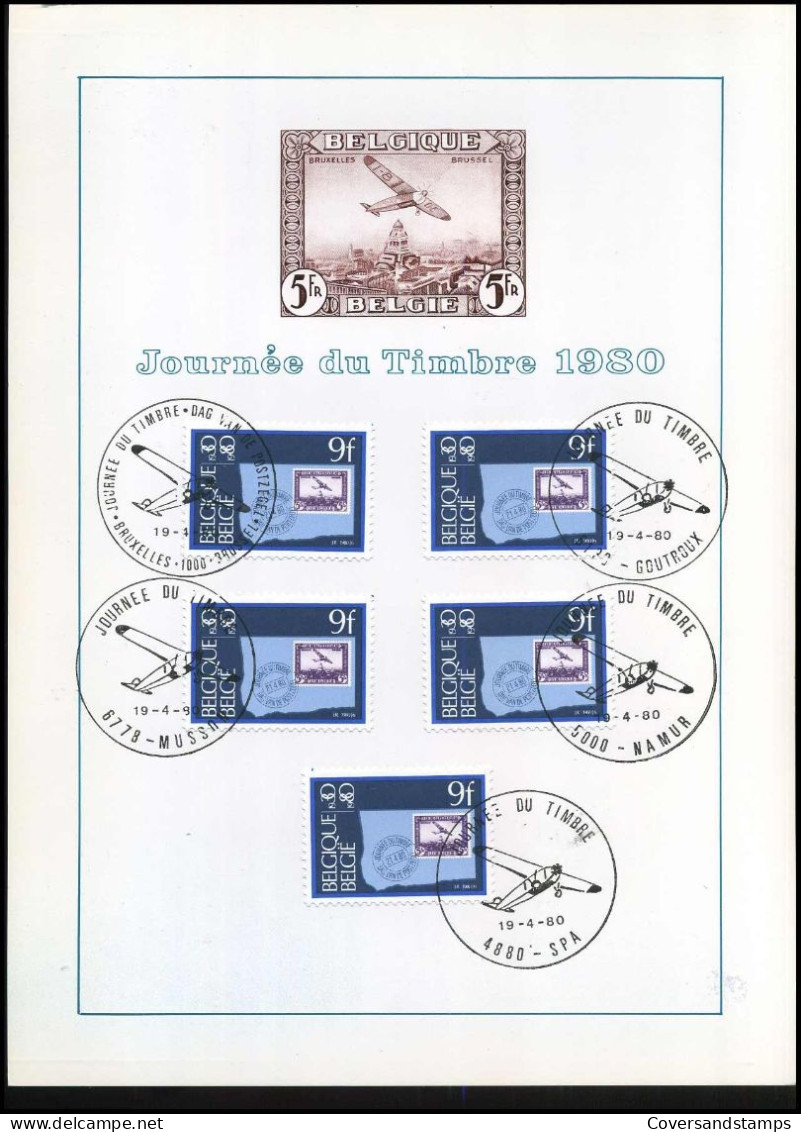 1970 - Journée Du Timbre 1980 - Souvenir Cards - Joint Issues [HK]