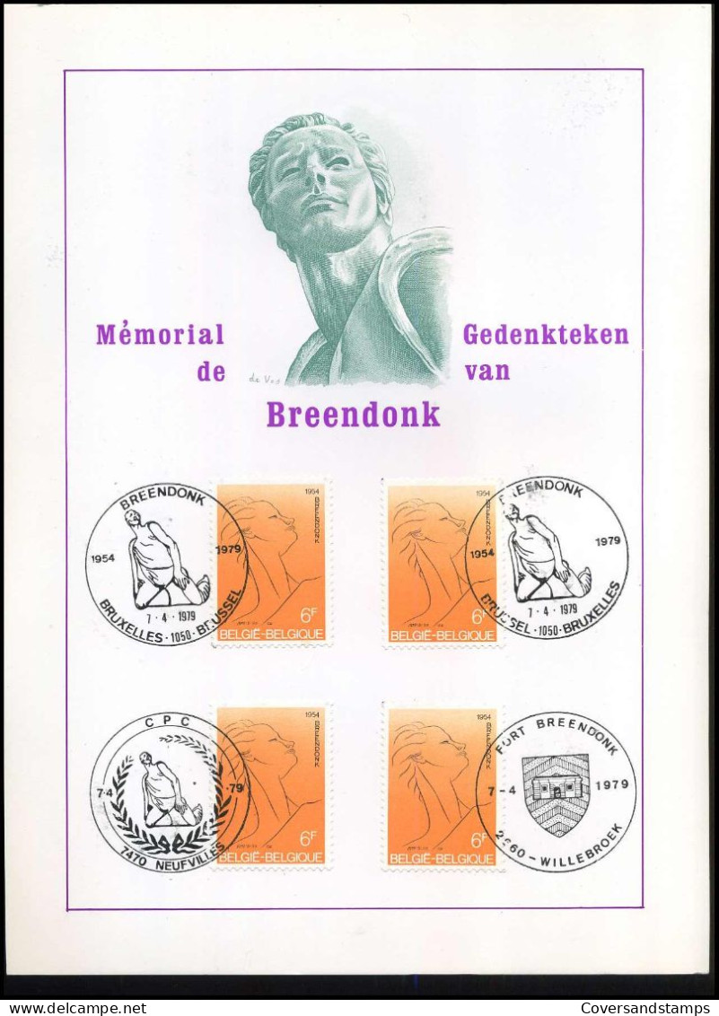 1928 - Gedenkteken Van Breendonk - Souvenir Cards - Joint Issues [HK]