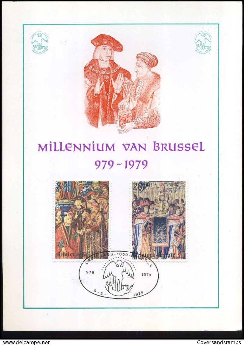 1932/35 - Millennium Van Brussel 979-1979 - Souvenir Cards - Joint Issues [HK]