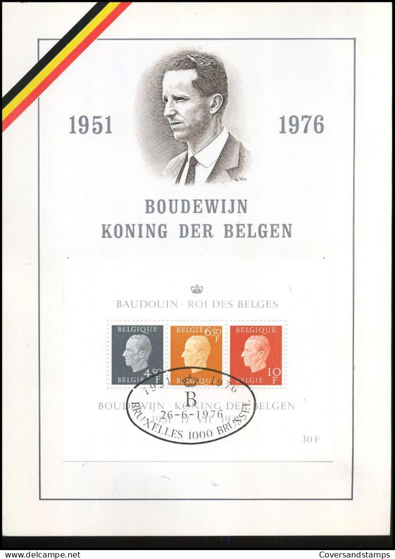 BL50 - Koning Boudewijn / Roi Baudouin - Erinnerungskarten – Gemeinschaftsausgaben [HK]