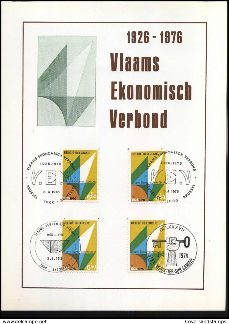 1799 - Vlaams Ekonomisch Verbond - Cartes Souvenir – Emissions Communes [HK]