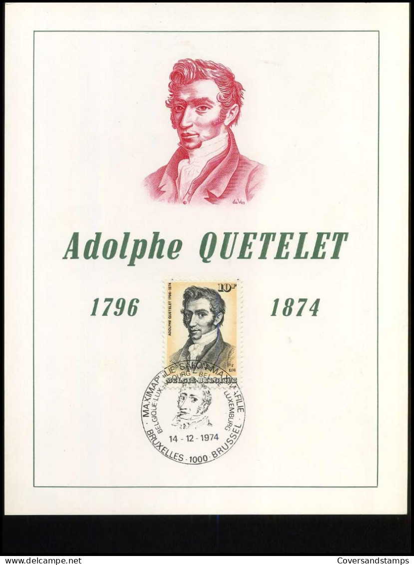 1742 - Adolphe Quetelet - Cartes Souvenir – Emissions Communes [HK]