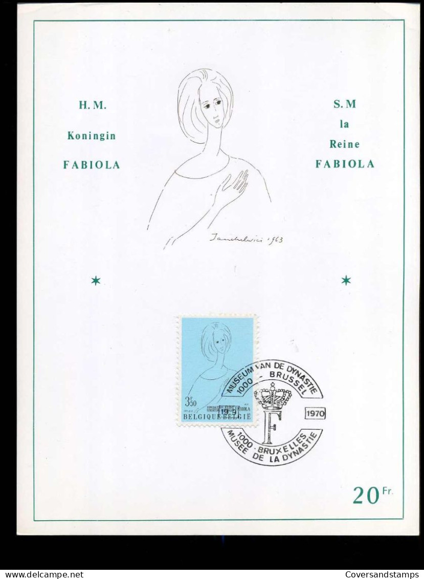 1546 - Stichting Koningin Fabiola / Fondation Reine Fabiola - Cartes Souvenir – Emissions Communes [HK]