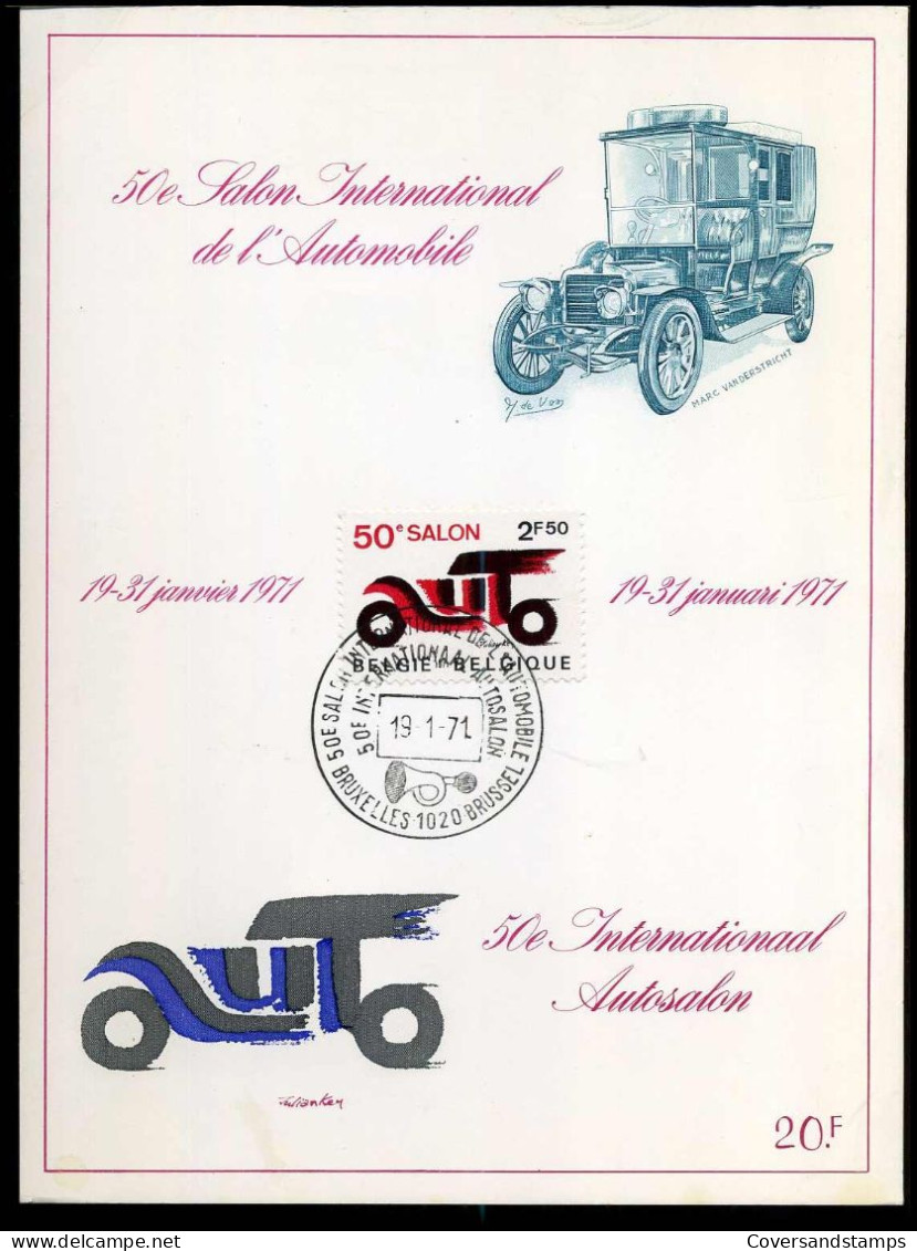 1568 - 50° Autosalon - Souvenir Cards - Joint Issues [HK]