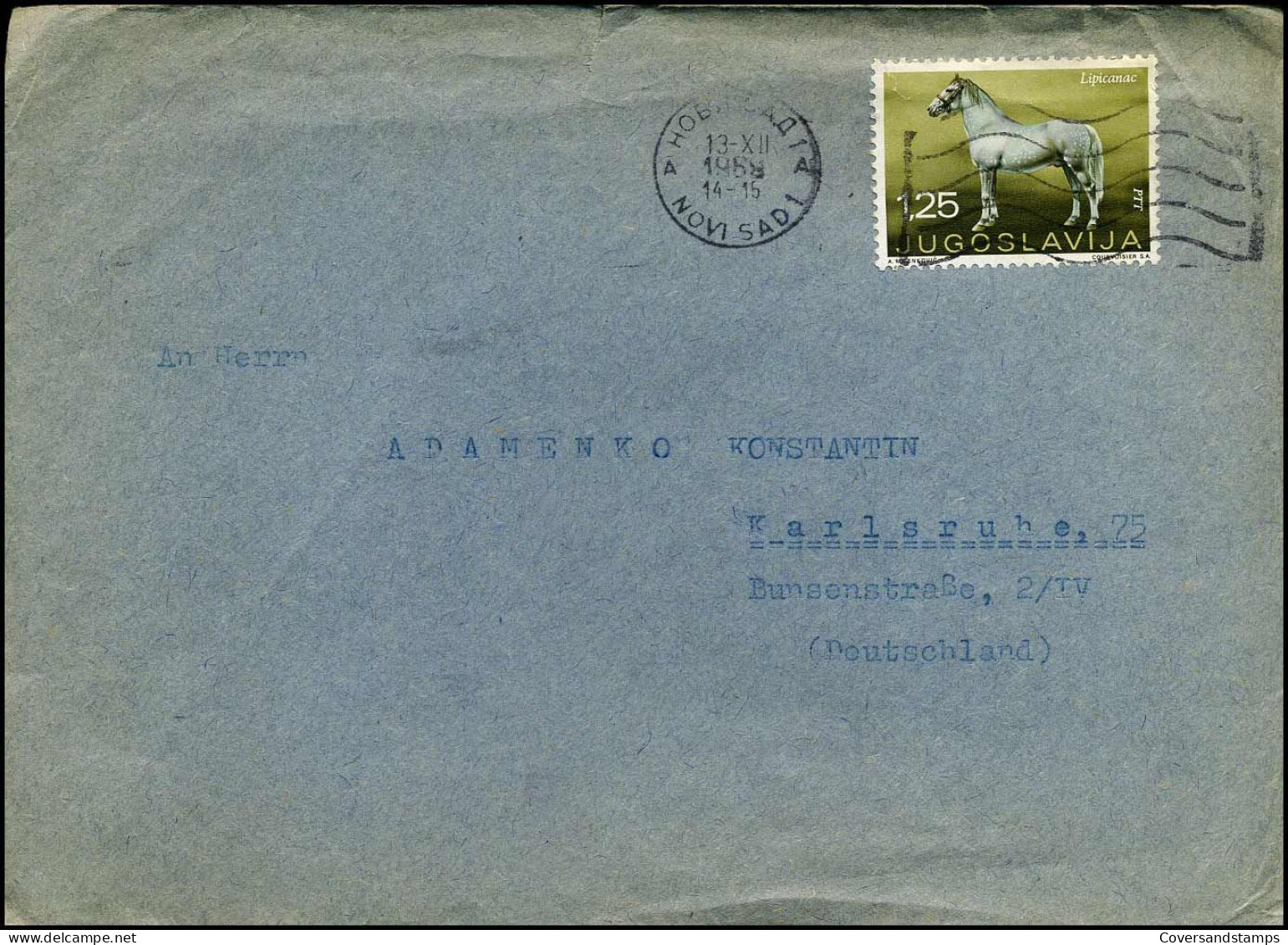 Cover To Karlsruhe, Germany - Storia Postale