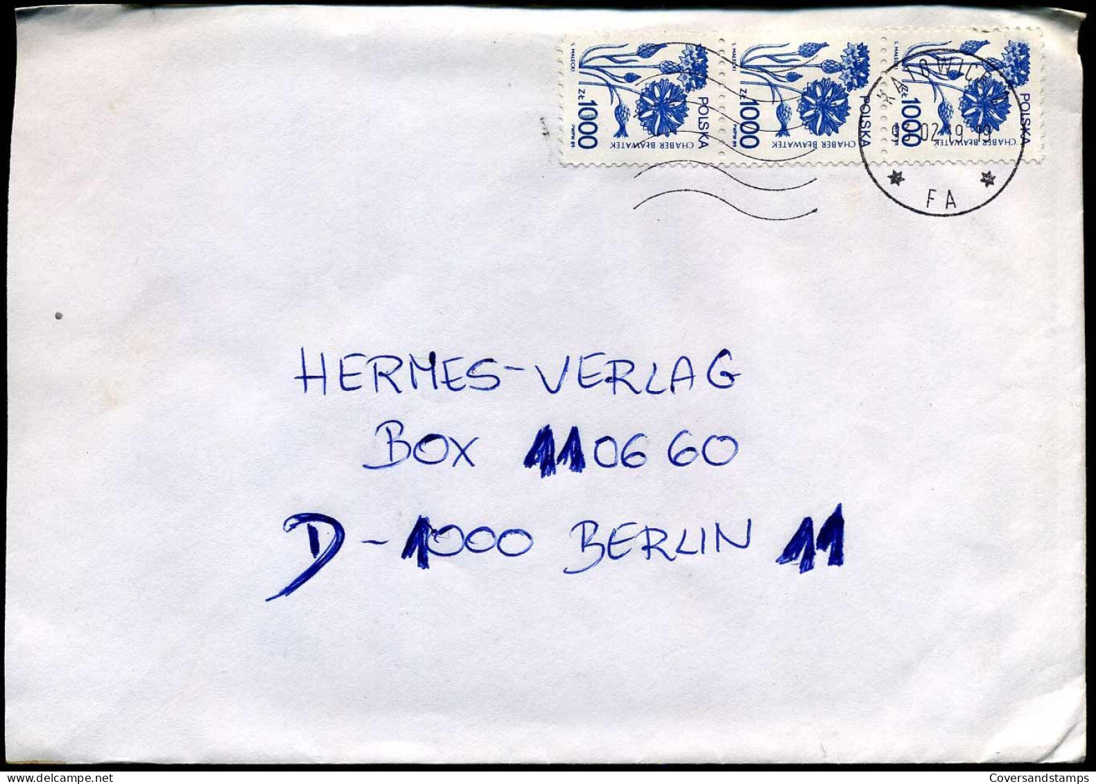 Cover To Berlin, Germany - Brieven En Documenten