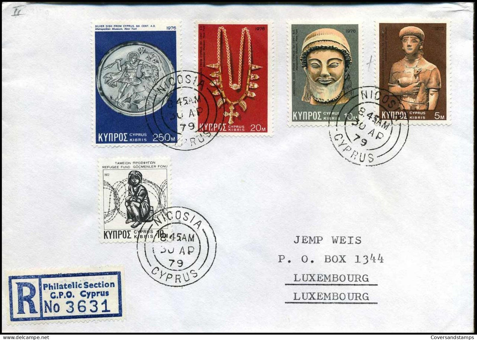 Registered Cover To Luxemburg - Lettres & Documents