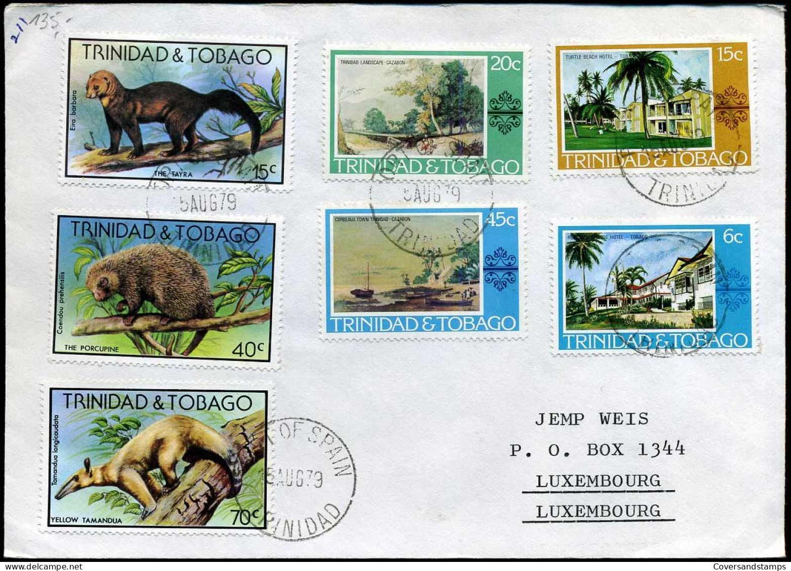 Cover To Luxemburg - Trinité & Tobago (1962-...)