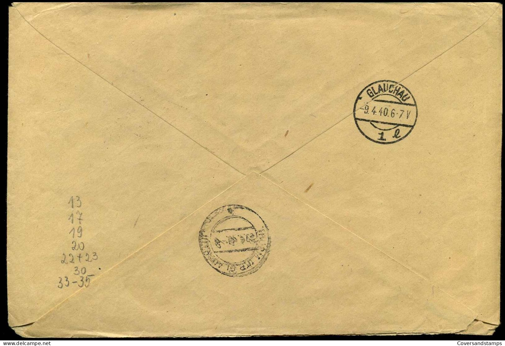 Registered Cover From Zamosc - General Gouvernement - General Government