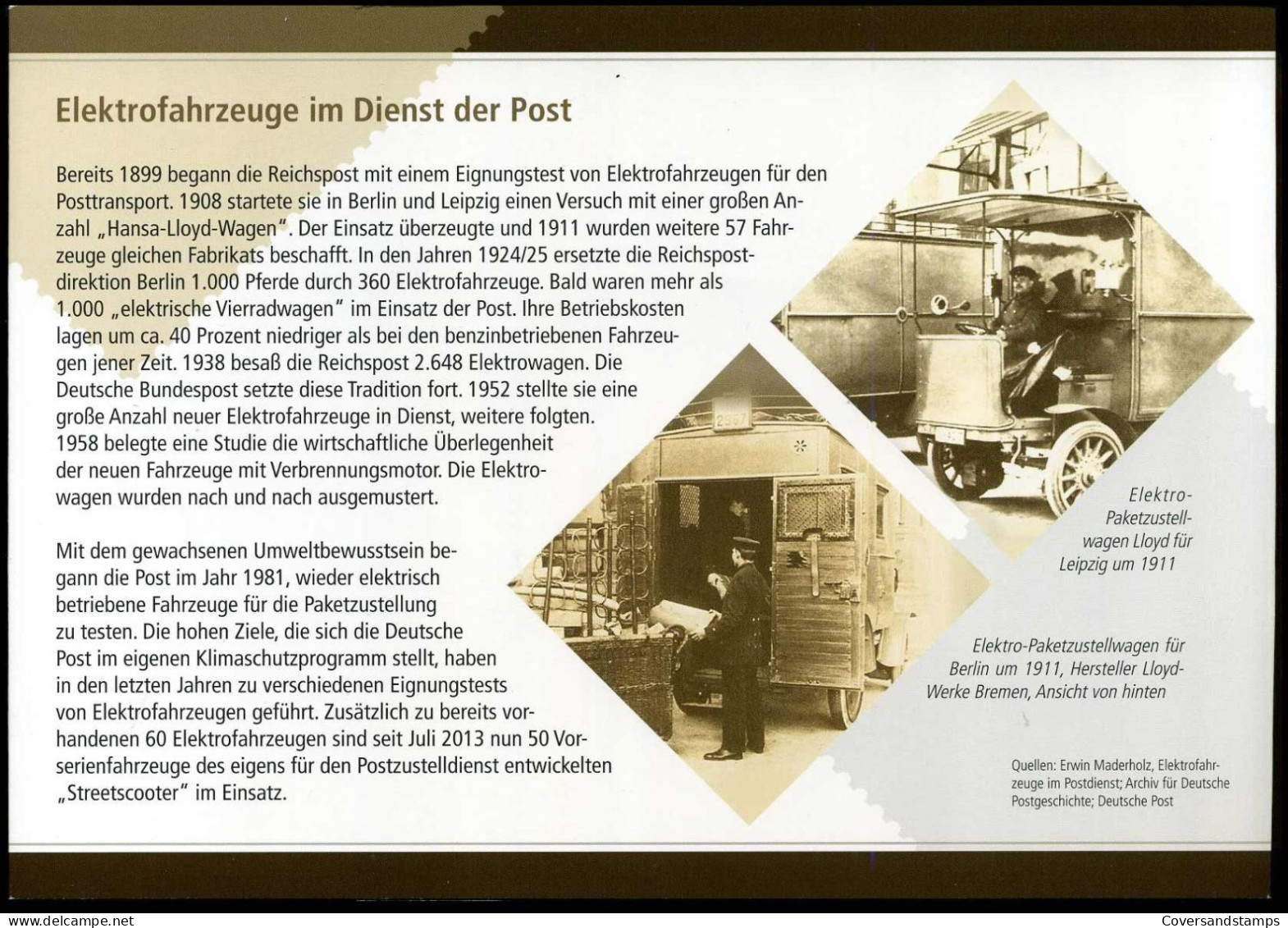 Deutsche Post - Europa CEPT 2013 - Souvenir - 2013