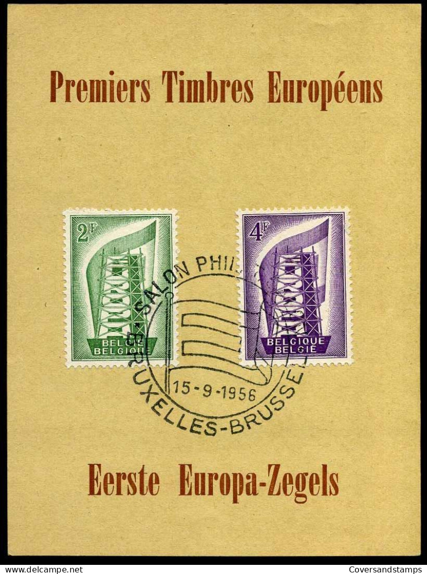 994/95 - Premiers Timbres Européens / Eerste Europa Zegels - Lettres & Documents