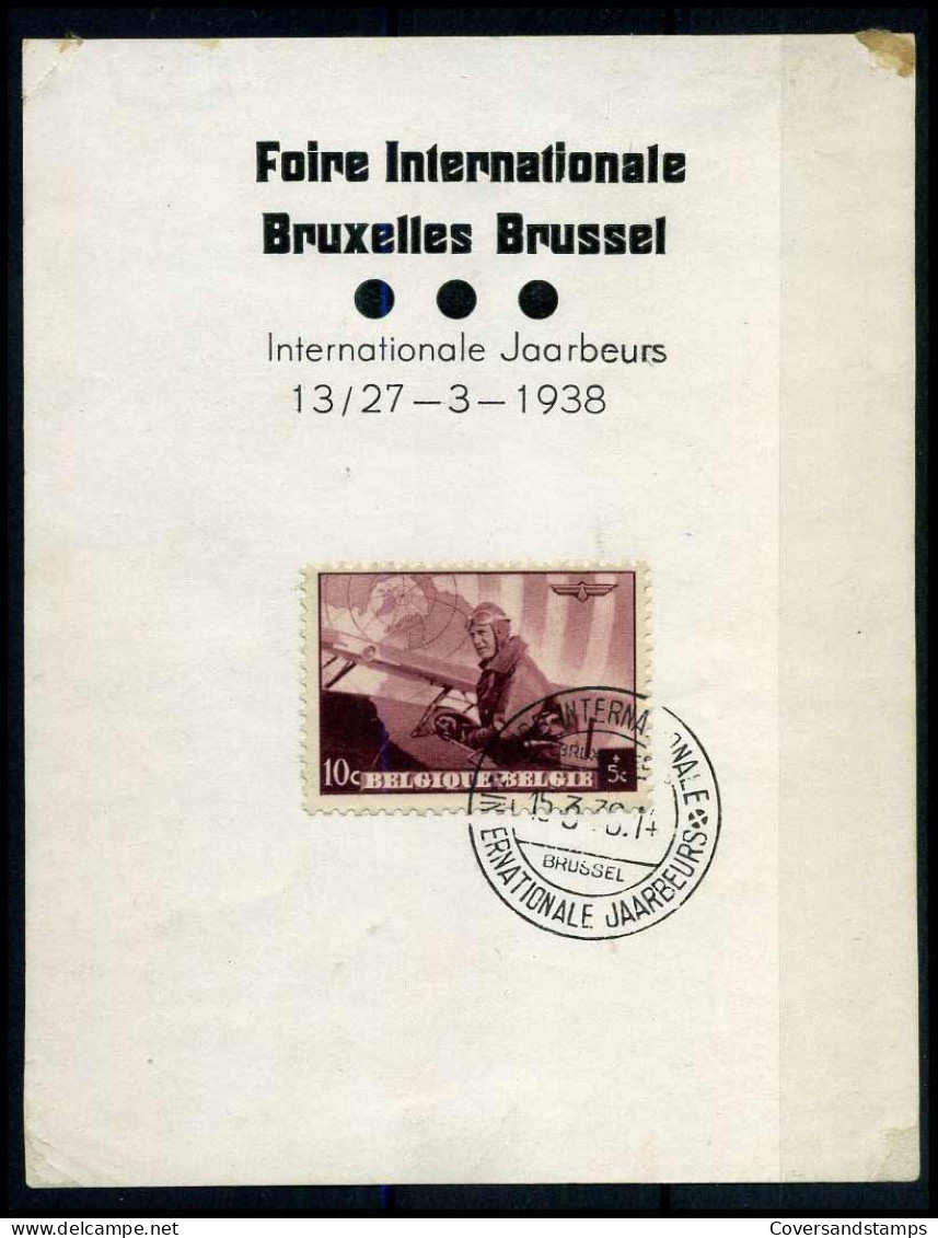 466 - Foire Internationale Bruxelles Brussel / Internationale Jaarbeurs 13/27-3-1938 - Lettres & Documents