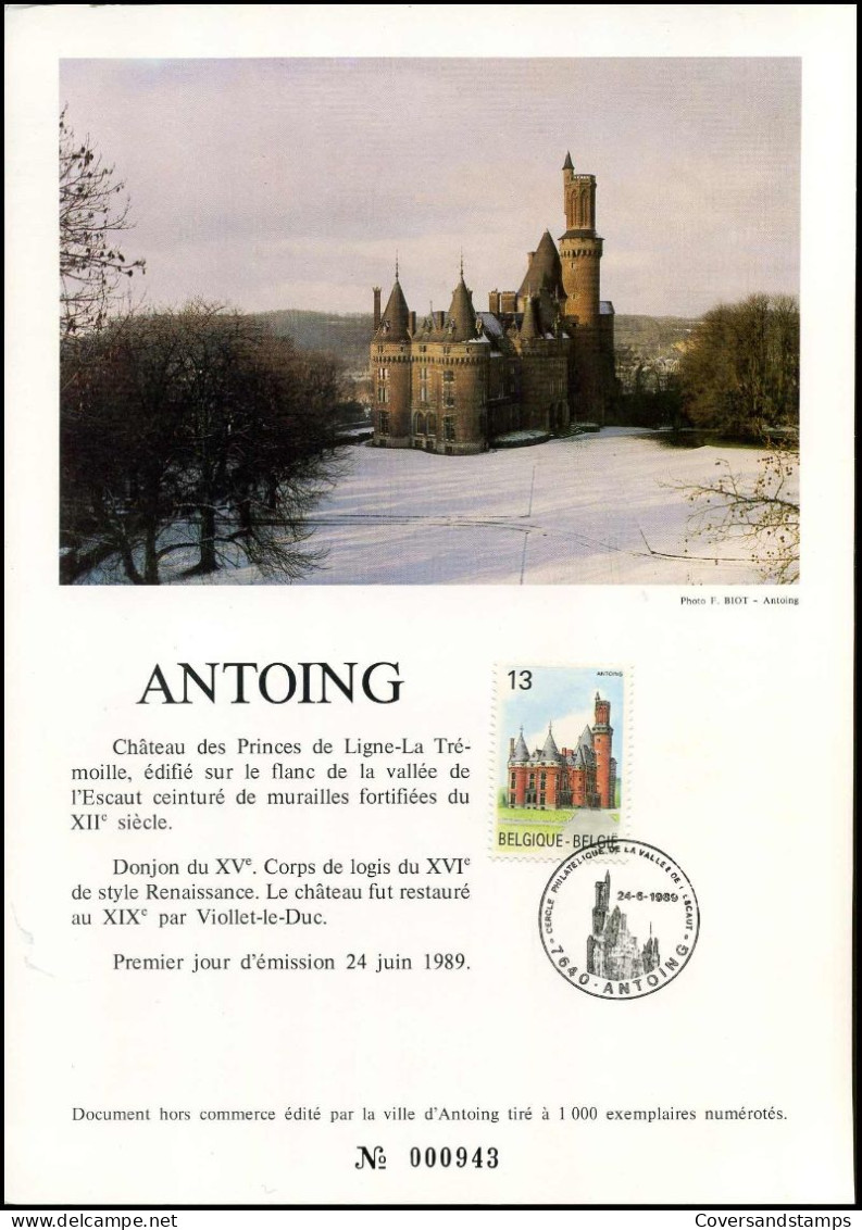 2330 - Kasteel Van Antoing / Château D'Antoing - Briefe U. Dokumente