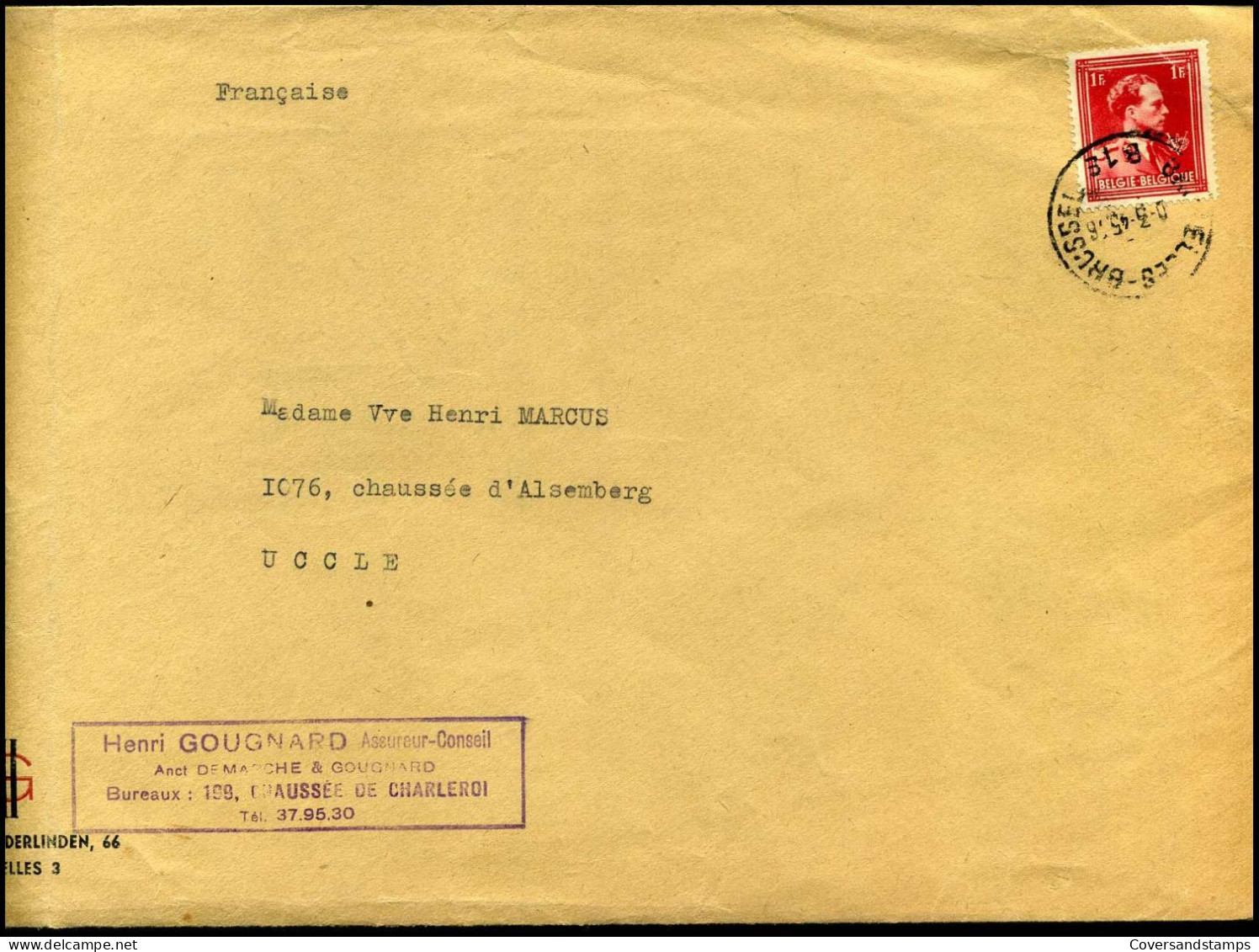 Cover Naar Uccle - N° 690 - Lettres & Documents