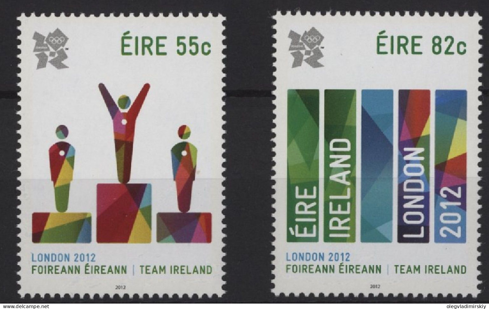 Ireland Irland Irlande 2012 Olympic Games London Olympics Set Of 2 Stamps MNH - Neufs