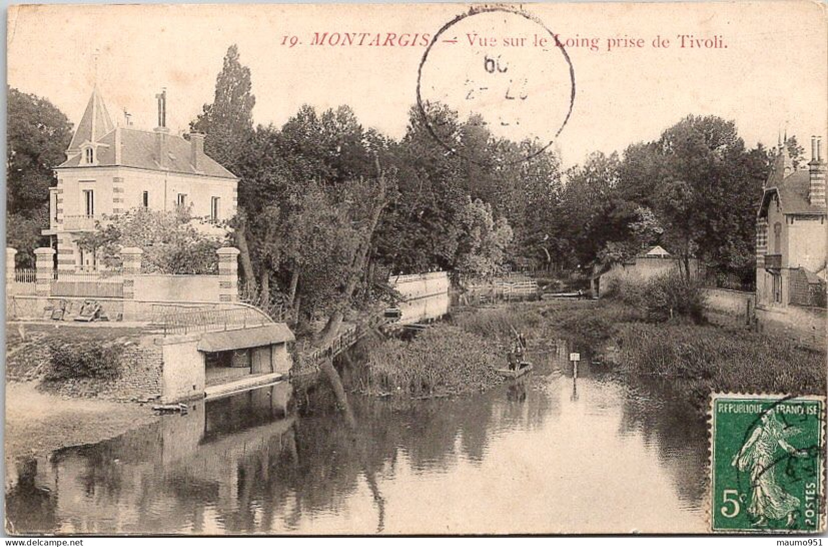 45 Montargis - Vue Sur Le  Loing Prise De Tivoli - Montargis