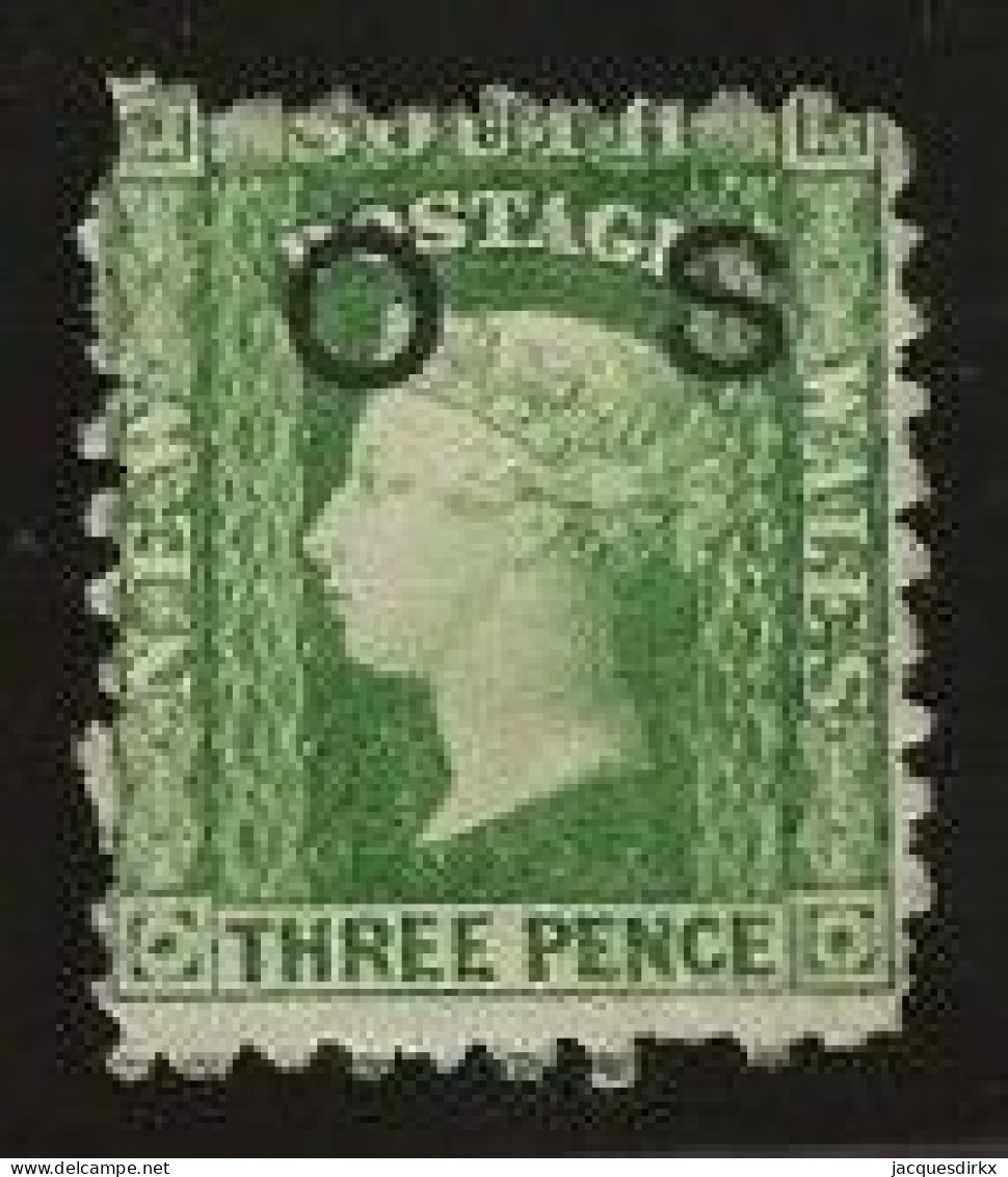 New South Wales      .   SG    .  O 5b  (2 Scans)    .   (*)      .     Mint Without Gum - Mint Stamps