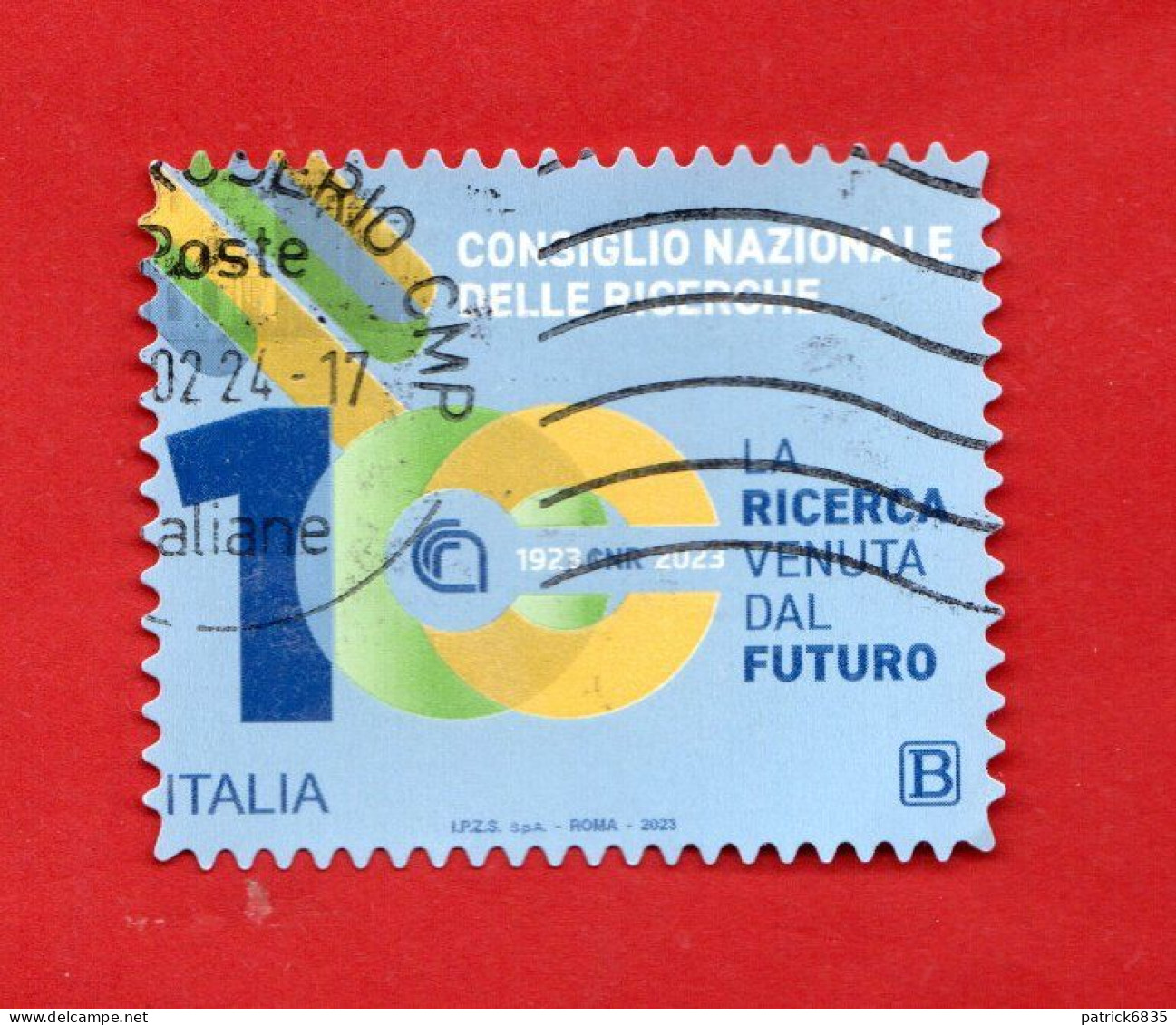 Italia ° -  2023 -   100 Anni Del Consiglio Nazionale Delle Ricerche – CNR.  Usato. - 2021-...: Used